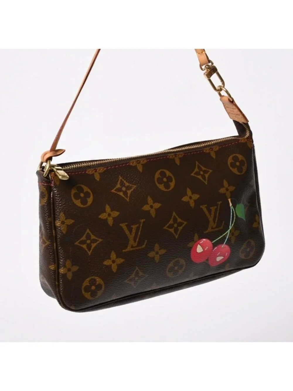 Louis Vuitton Monogram Cherry Pochette Accessoires Pouch Takashi Murakami